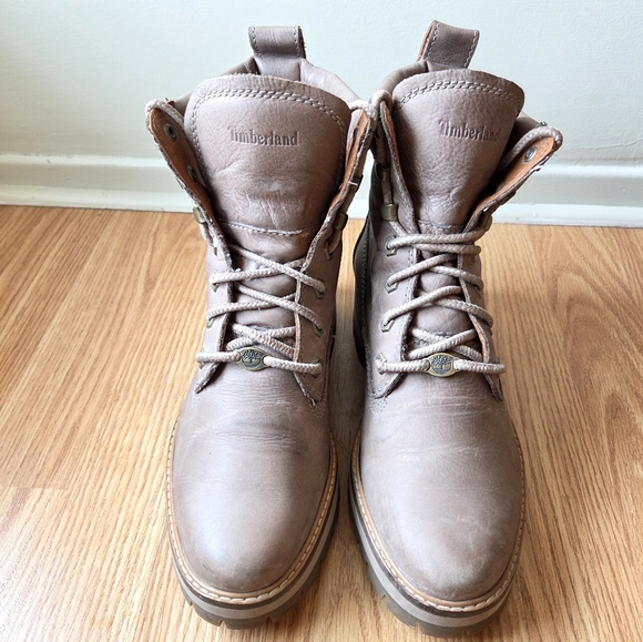 Timberland Women's Courmayeur Valley 6" Ankle Chunky Boot Taupe Gray Size 8.5 - Picture 2 of 14